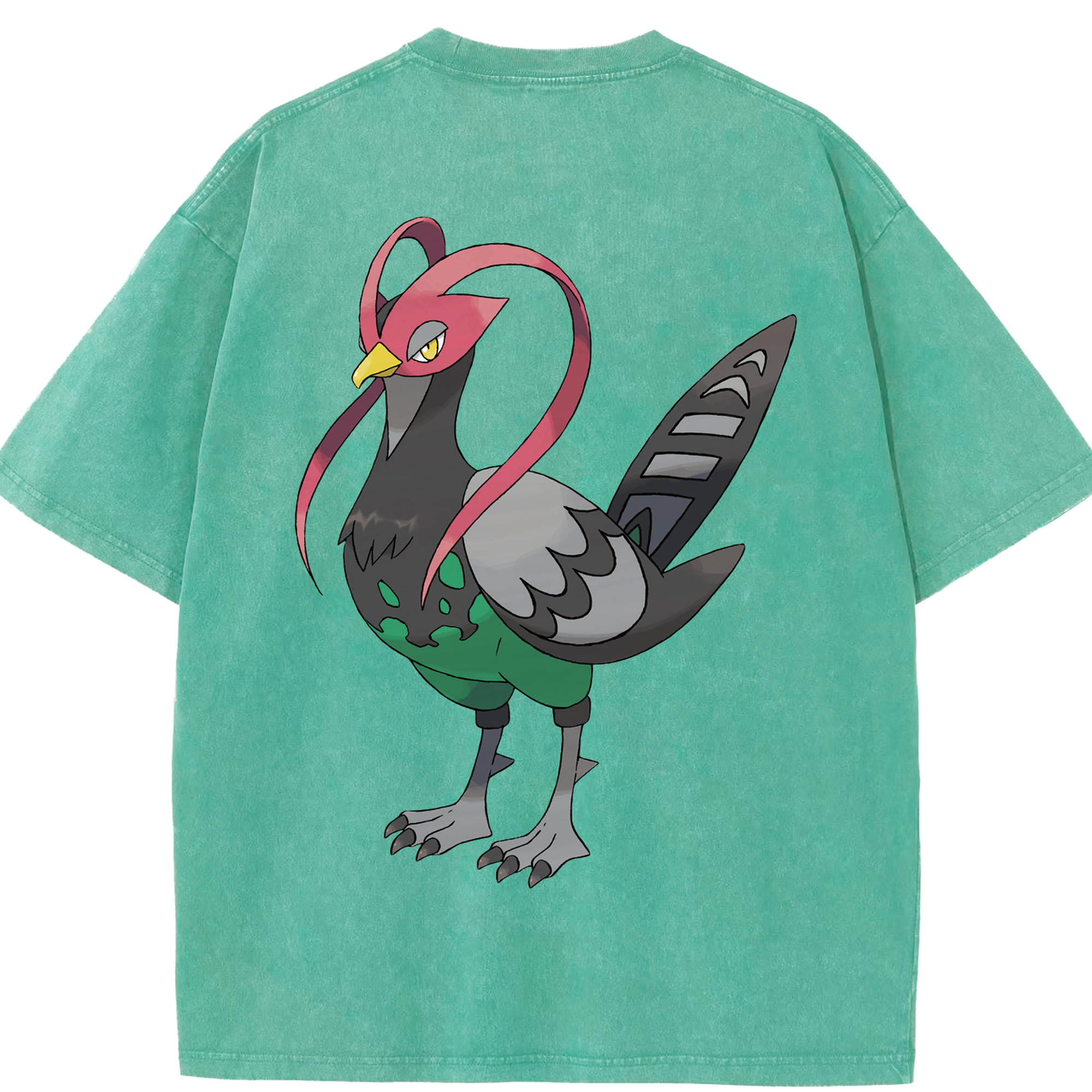（画像用） ポケットモンスター Pokémon 綿100% ヴィンテージ風 半袖Tシャツ（背面プリント）